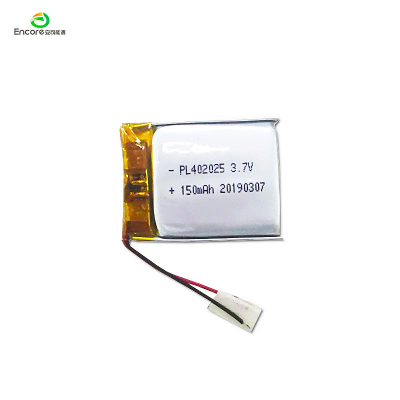 402025 150mAh 3.7v təkrar doldurulan lipo batareya