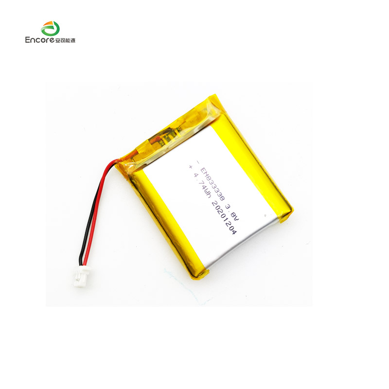 833338 1280mAh 3.8v təkrar doldurulan lipo hüceyrəsi